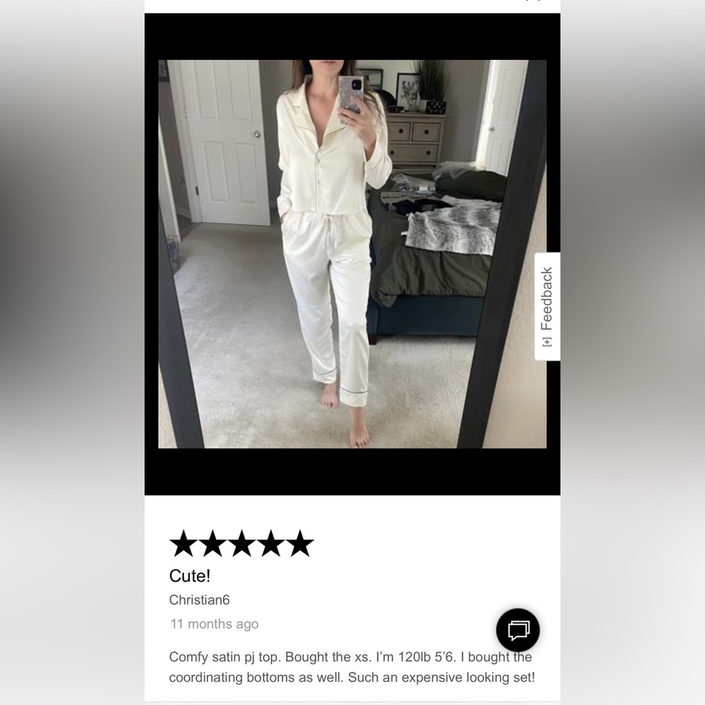 Satin silky pajama set